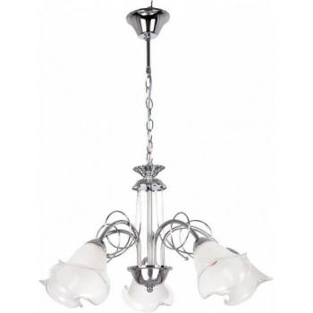 Lámpara Adelfa 5xe14 Cromo Regx56x56 Cm - Diseño Moderno
