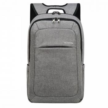 Slotra Delgado Mochila Para portátiles 15,6 pulgadas para mujer para hombre hasta resistentes portátiles de agua, luz gris