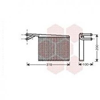 Van Wezel 30006372 intercambiador de calor para sistema de calefacción