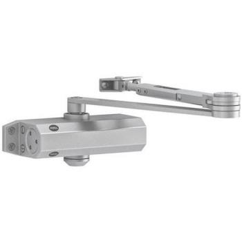 Cierrapuertas Yale 3500 con Brazo Retenedor, Fuerza Ajustable 2-4, Acabado Plata, Modelo 3500-0004-60
