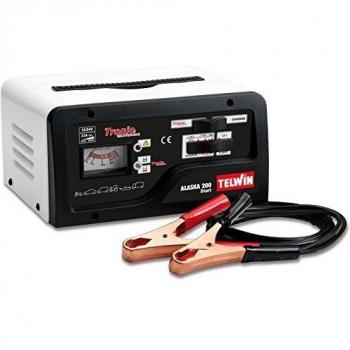 Telwin TE-807577 Cargador de Bateria, 600 W, 230 V, Rojo y Negro