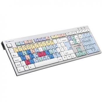 Teclado Slim LogicKeyboard para Cubase/Nuendo - USB, QWERTZ, Alemán, Cablado, Multicolor con Teclas Scissor-Key