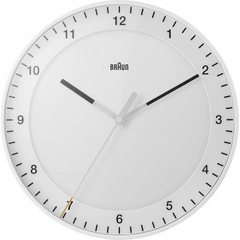 Braun BC17W Classic White Wall Clock