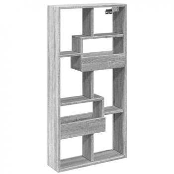 Armario de pared madera de ingeniería gris Sonoma 50x15x100 cm