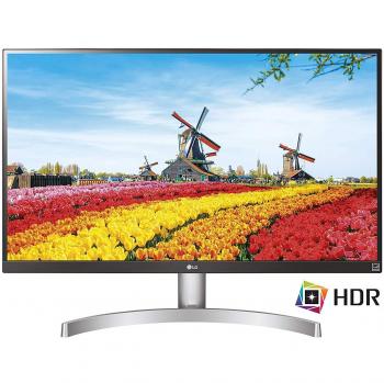 LG 27UK600-W 27 4K Ultra HD AH-IPS Plata, Blanco Plana pantalla para PC - Monitor