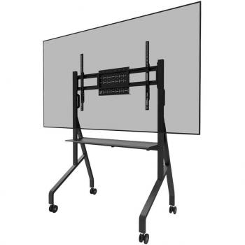 Neomounts FL50-525BL1 Height-Adjustable TV Trolley Stand for Screens 55 to 85 (139.7 cm to 215.9 cm)