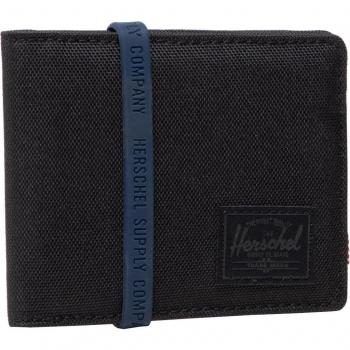 Herschel Roy Wallet - Cartera de hombre plegable en tejido color negro, unisex, modelo 10363-00535