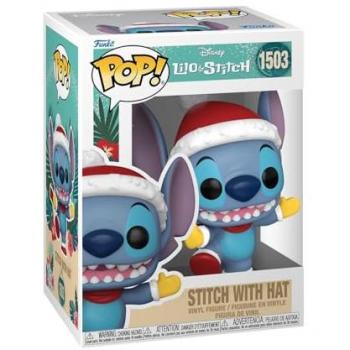 Funko Pop! Disney: Stitch with Santa Hat - Lilo and Stitch Collectible Vinyl Figure
