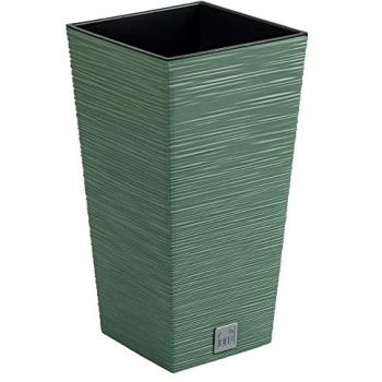 Macetero FURU Verde Tierra con Depósito 24L - 34,5x34,5x66cm