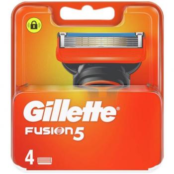 Gillette Fusion5 Recambios de Cuchillas - Paquete de 4 Unidades