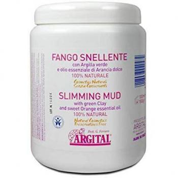 Argital Fango Adelgazante Anticelulítico, Cosmética Natural, 1 Kg