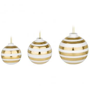 3 Bolas de Navidad Omaggio oro