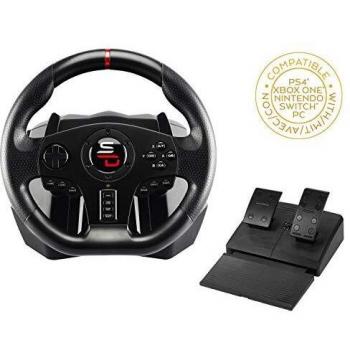 Subsonic Superdrive - volante de carreras SV700 con pedales, palancas de cambio y vibraciones. PS4, Xbox One, Switch, PC, PS3