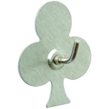 BRINOX Perchas con diseño Poker y trébol, Acero Inoxidable, 5.2x4.4x2.1 cm