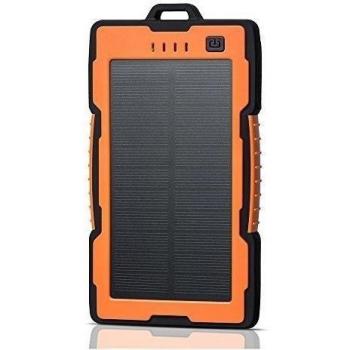 NexGadget Cargador Portátil Solar 13000mAh 2 USB Puertos Entrada de iPhone / Android