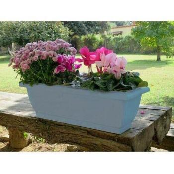 JARDINERA BALCON ELENIA 62 TEJA 24X62X20CM