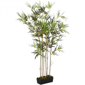 Árbol de bambú artificial 552 hojas 120 cm verde