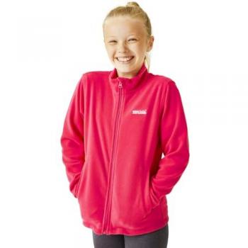 Regatta King II Kids' Lightweight Full Zip Fleece Jacket - Pink - Size 5-6Y