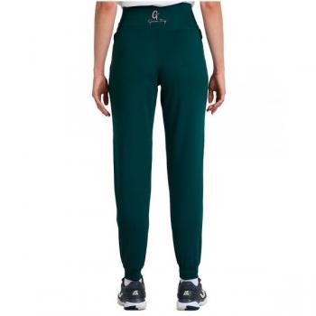 Pantalón Bullpadel Gemma Triay Ideal Verde Profundo - Tipo: Pantalón de textil, Color: Verde profundo, Marca: Bullpadel, Modelo: Ideal G, Diseñado para mujer