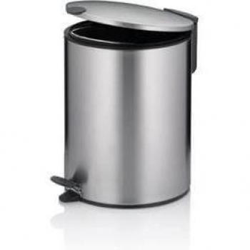 Papelera de baño Kela Mats, 5 L, Acero Inoxidable Mate, Cierre Silencioso
