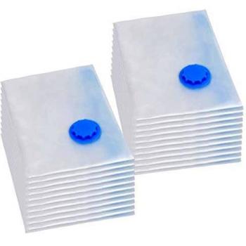 Bolsas de viaje al vacío para ropa 120x70 cm 20 unidades transparentes