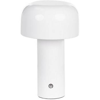 Lámpara de mesa moderna inalámbrica de hierro blanca para interior y exterior Besos