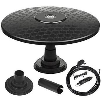 Antena TV Activa Omnidireccional Magnética DVB-T/T2 H.265 HEVC Maclean MCTV-945 12/24V
