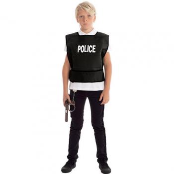 Chaleco negro de Policía para niño