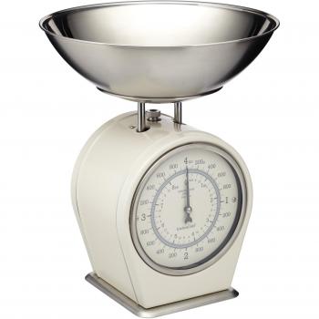 Balanza mecánica de cocina Living Nostalgia, 4 kg, crema antigua