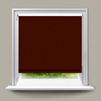 Persiana de Oscurecimiento 70 x 150 cm Marrón con Fijación KlemmFix Sin Taladrar - Protección de Privacidad y Materiales de Poliéster y Algodón