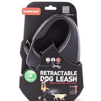 Correa extensible para perros Martin Sellier Instinct Negra 5m
