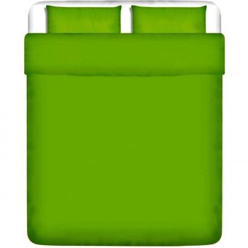 vidaXL set funda edredón 3 piezas algodón color verde 200x220/80x80 cm