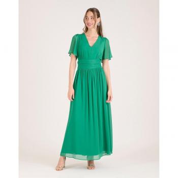 Vestido largo ceñido a la cintura de Naf Naf