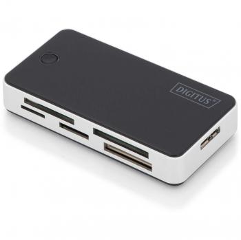 ASSMANN Electronic DA-70330-1 USB 3.0 Negro, Color Blanco Lector de Tarjeta Electronic DA-70330-1, CF, MMC, MMC Mobile, MMC+, MMCmicro, MS Micro