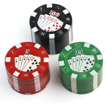 Póquer Metal Grinder Trituradora de Tabaco con 3 Capas para Hierbas Especias