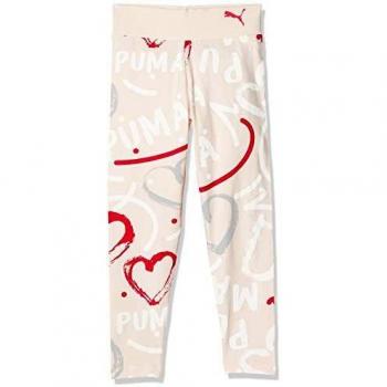 PUMA Alpha Leggings G Mallas Deporte, Niñas, Rosewater-AOP, 140