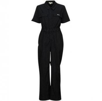 Rip Curl Mono HOLIDAY BOILERSUIT COVERALLS para mujer - Mono de una sola pieza, diseño cómodo y versátil, tejido ligero y transpirable, ideal para actividades al aire libre o uso diario, disponible en color negro