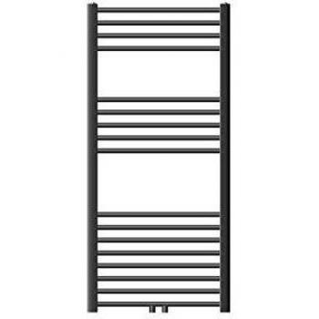Radiador de Baño ECD Alemania 600x1200 mm Antracita Recto Conexión Central Toallero Calefactor Estilo Moderno No Eléctrico