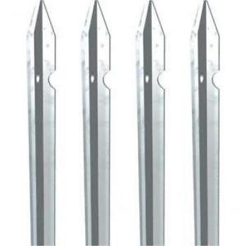 Paletto Zincado para Cercas de Metal 175 cm, Sección 30x30x3 mm, Paquete de 10 Piezas