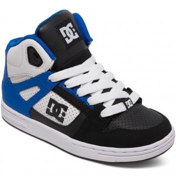 DC Rebound Kids Black/White/Blue 10uk