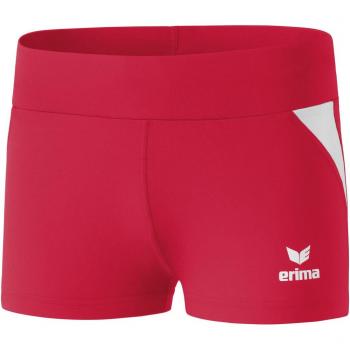 erima Shorts Hot Pant Pantalones Cortos, Mujer, Multicolor-Rojo/Blanco, 32
