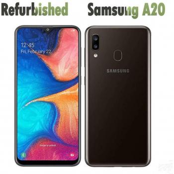 Teléfono Móvil Refurbished Samsung Galaxy A20 A205U SIM Única/Doble SIM 3GB RAM 32GB ROM Negro