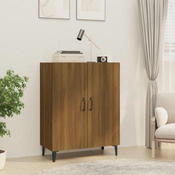 Aparador de Madera Contrachapada Color Roble Marrón 70x34x90 cm - Mueble de Almacenaje de Salón, Buffet Moderno, Armario Auxiliar