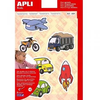 Apli Kids 12824 Gomets Maxi Vehiculos Rem, 2H x A4