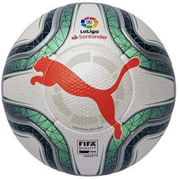 Puma Laliga 1 (FIFA Quality Pro) Balón de Fútbol, Unisex Adulto, Gris White-Green Glimmer-Nrgy Red, 5