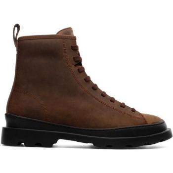 High-Quality Leather Ankle Boots for Women - Camper Brutus K400325, Brown, Size 41