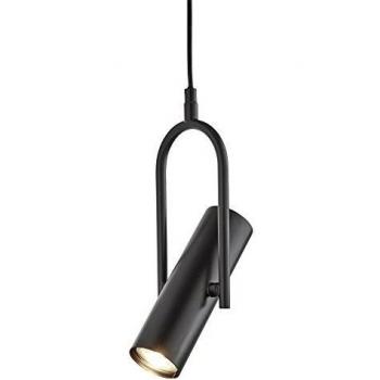 Colgante Telescopio Metal Negro 1 bombilla 120cm