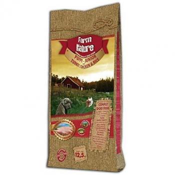 Natural Greatness Farm Nature Pavo y Pollo con Arroz Junior Comida para Perros 12.5 kg 12500 g