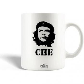 Taza Vintage Maniacase Ernesto Che Guevara - Cerámica Compatible con Lavavajillas Blanca
