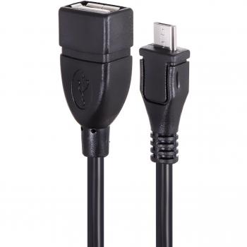 Prolinx OT-1 Cable USB OTG Micro USB Macho a USB Hembra, Negro